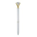  Matte Silver Gem Pen | Giftable Single Pen | Novelty Office Desk Supplies