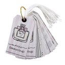  Merci Beaucoup Gift Tag Book | 24 Pretty Cardstock Tags | Clink Clink, Hey Sugar, Bravo, Happy Birthday, Etc.