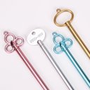  Metallic Victorian Key Gel Pens - Set of 4 | Vintage Key Shape Pen Set