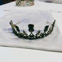  Midnight Blossom Tiara Crown in Gold with Black Gems | Dark Princess Gothic Halloween Crown Party or Bridal Hair Accessory
