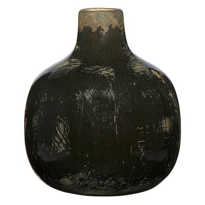 Mini Ceramic Vase | Glossy Round Bud Vase | Small Decorative Accent for Home or Gift