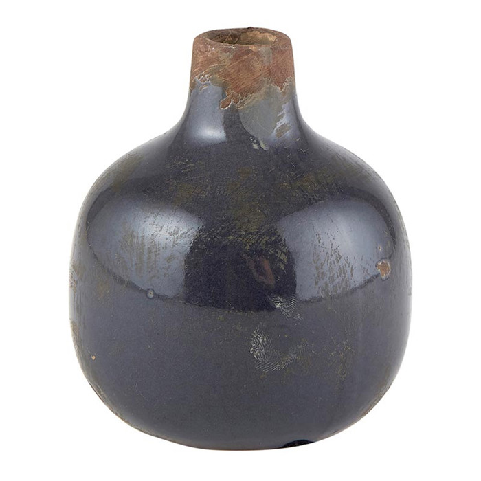 Mini Ceramic Vase | Glossy Round Bud Vase | Small Decorative Accent for Home or Gift