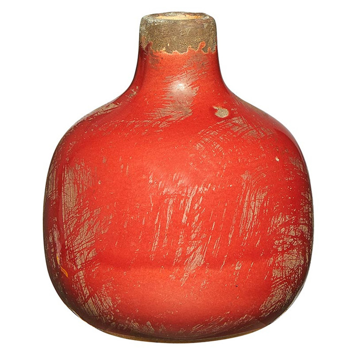 Mini Ceramic Vase | Glossy Round Bud Vase | Small Decorative Accent for Home or Gift