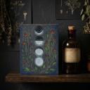 Moon Phases Wooden Block Sign Celestial Decor | Sun Moon Home Accents