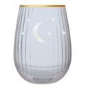  Moon and Stars Beveled Stemless Wine Glass | 19 Oz.