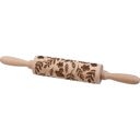  Mushrooms Small Embossing Rolling Pin | Creates Mushrooms and Florals Design