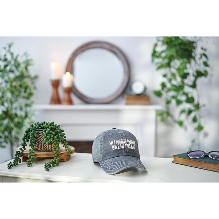 My Favorite Person Stonewashed Back Baseball Cap - Unisex Fathers Day Anytime Gift for Men or Women