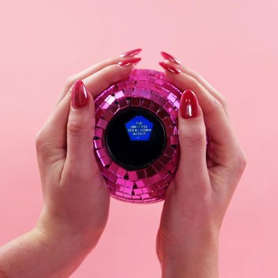 Pink Disco Decision Ball | Q & A Fortune Teller Novelty Party Gift
