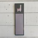  No Prob-Llama Magnetic Sticky Notepad in Navy Blue | 9.5" x 2.75" | Holds to Fridge with Strong Magnet