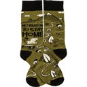  No Reason To Stay Home Socks | Funny Socks
