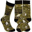  No Reason To Stay Home Socks | Funny Socks