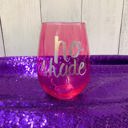  No Shade Jumbo Stemless Wine Glass in Tinted Bright Pink | 30oz Holds a Full Bottle of Wine