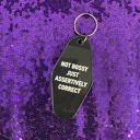  Not Bossy Just Assertively Correct Motel Keychain