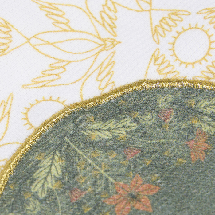 Nouveau Crane Cotton Kitchen Towel | Bird Pattern Hand Tea Dish Cloth | 20" x 28"