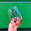  Of Course Size Matters Stemless Wine Glass in Peachy Tan Ombre | 20oz