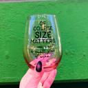  Of Course Size Matters Stemless Wine Glass in Peachy Tan Ombre | 20oz