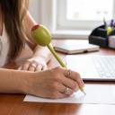  Olive Squishy Pen | Funny Ballpoint Pen with Squeeze Olive Topper