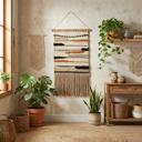 Ophelia Boho Woven Wall Hanging Boho Wall Hanging Decor | Rustic Farmhouse Wall Art