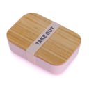  Pack of 3 Take Out Bamboo Lunch Box in Blush Pink | Eco-Friendly and Sustainable | 7.5" x 5" x 2"