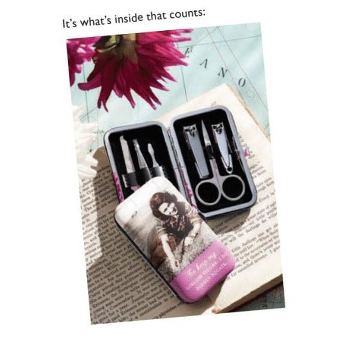 Paris Is Always A Good Idea Manicure Kit | Nail Care Grooming Tools Set 