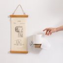  Passive-Aggressive Vintage Toilet Paper Hanging Instructions Wall Decor | Bathroom Canvas Sign