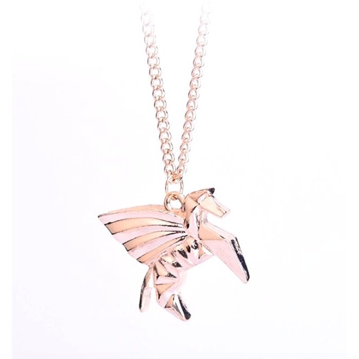 Pegasus Geometric Pendant Necklace 