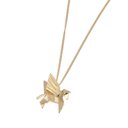 Gold Pegasus Geometric Pendant Necklace 