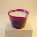  Pink Ombre Heart Candle Small | Amber Spruce Scented Glass Candle