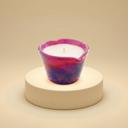  Pink Ombre Heart Candle Small | Amber Spruce Scented Glass Candle
