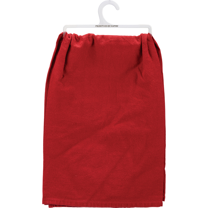 Pour Me Some Wine Red Kitchen Towel | Cotton Hand Tea Dish Towel | 28" x 28"