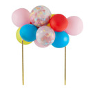 Rainbow Mini Balloon Cake Topper | Mini Confetti Balloon Party Cake Decoration