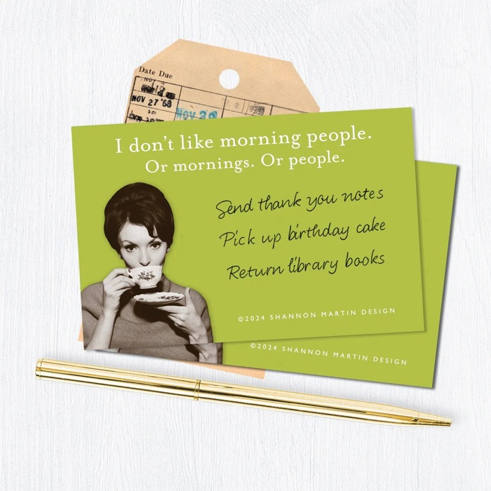 I Don't Like Morning People, So Long Stress, I'd Agree with You Sticky Notes Set Memo Pads Strong Adhesive | 2-7/8 x 4-3/8 inches | Pack of 3