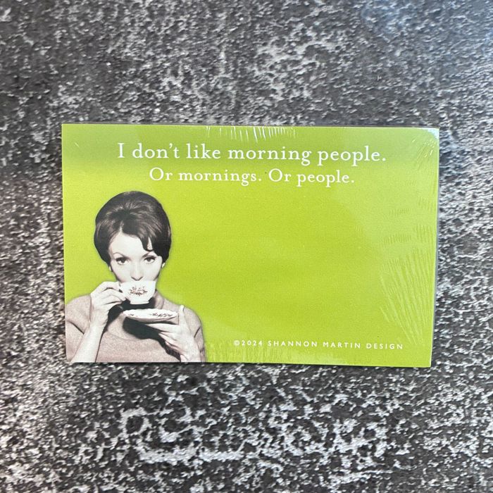 I Don't Like Morning People, So Long Stress, I'd Agree with You Sticky Notes Set Memo Pads Strong Adhesive | 2-7/8 x 4-3/8 inches | Pack of 3