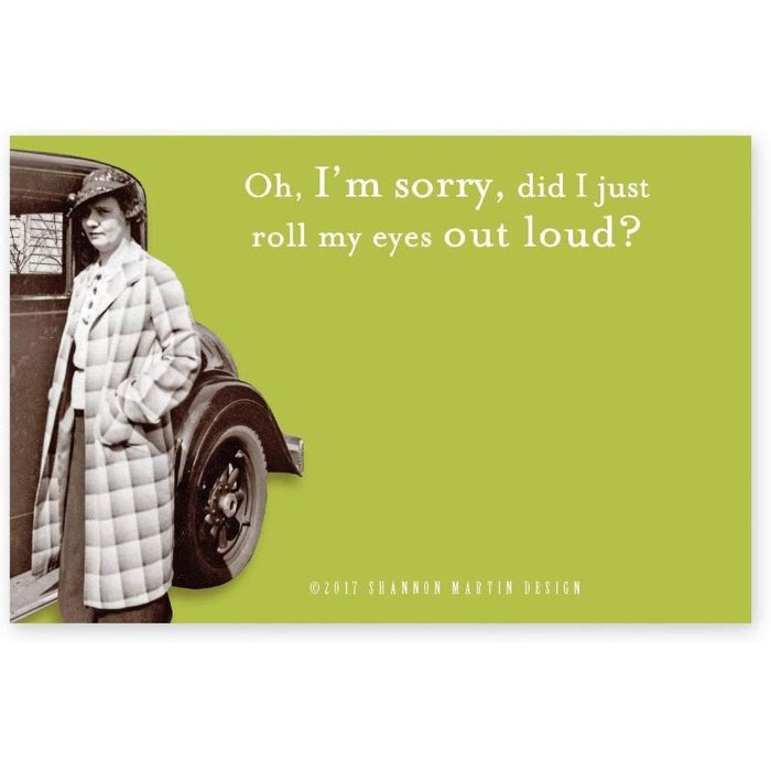 Roll My Eyes Out Loud, Don't Make Me Repeat Myself, Agree with You Sticky Notes Set Memo Pads Strong Adhesive | 2-7/8 x 4-3/8 inches | Pack of 3