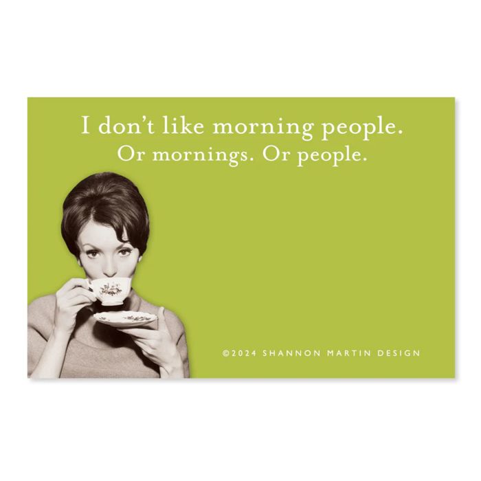Don't Make Me Repeat Myself, I Don't Like Morning People, Horrible Idea Sticky Notes Set Memo Pads Strong Adhesive | 2-7/8 x 4-3/8 inches | Pack of 3