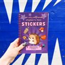  Reusable Sticker Storage Book | I Am Very Emotionally Attached to These Stickers | 50 Blank Pages Silicone Coated Release Paper Album