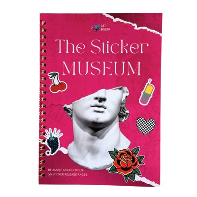 Reusable Sticker Storage Book - The Sticker Museum | 50 Blank Pages Silicone Coated Release Paper Album