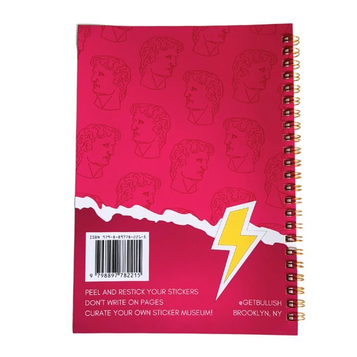 Reusable Sticker Storage Book - The Sticker Museum | 50 Blank Pages Silicone Coated Release Paper Album
