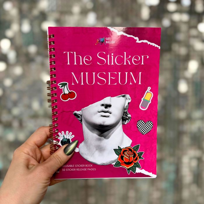 Reusable Sticker Storage Book - The Sticker Museum | 50 Blank Pages Silicone Coated Release Paper Album