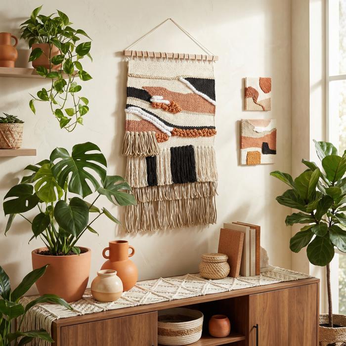 Boho Wall Hanging Decor | Rustic Farmhouse Wall Art