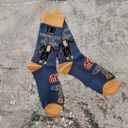  Ringmaster Of The Shit Show Funny Socks | Blue Circus Graphic Crew Socks