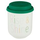 Positivity And Motivational Pretty Eco- and Plant-Themed To-Go Mugs with Silicone Lids | Eco-friendly Gifts - 5 Options!