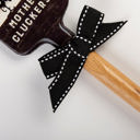  Rise & Shine Mother Cluckers Silicone Spatula With A Wooden Handle | 13" long