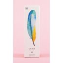  30-Pack of Watercolor-Style Feather Bookmarks