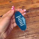  Crusty Old Gen X Lady Who Can't Even Motel Keychain in Blue