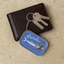  Sardine Tin Keychain | Mini Hinged Metal Case for Coins, Mints & Small Essentials