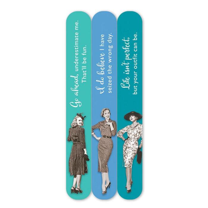Seized Day Emery Boards Vintage-Inspired Nail Files Set of 3 SME22