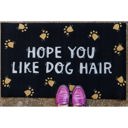  Set of 2 Hope You Like Dog Hair Indoor/Outdoor Rug | 34" x 20" | Slip-Resistant Backing