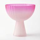 Hot Pink Coupe Glass | Retro Beveled Cocktail Glass | Chic 7oz Stemmed Drinkware