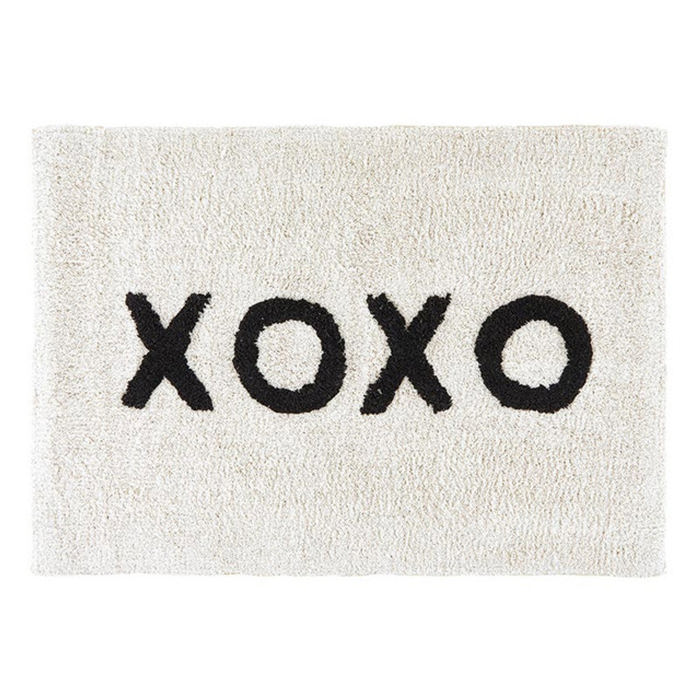 Set of 2 XOXO Bath Mat | Soft Cotton Indoor Rug | 20" x 30"